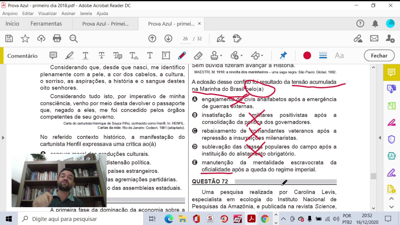 A Revolta da Chibata  - resolvendo questão