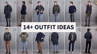 14 Layering Outfit Ideas for Men | Smart Casual Fall Winter Outfits