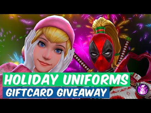 Deadpool & Gwenpool Holiday Uniforms! ($200 Giftcard Giveaway) - Marvel Future Fight