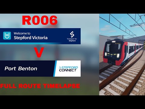 SCR's routes - R006 - Stepford Victoria - Port Benton - full route timelapse