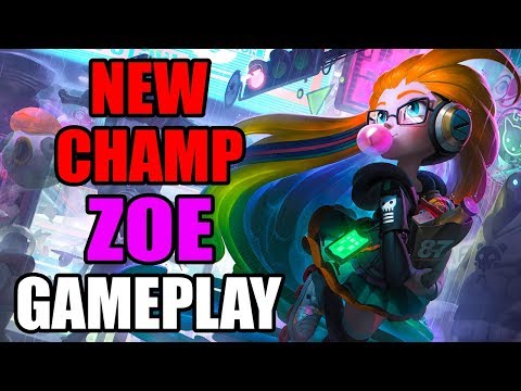 NEW CHAMPION ZOE GAMEPLAY - ABILITIES AND SPELLS REVEAL - League of Legends