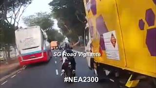 24aug2026 tuas road #NEA2300 malaysian r15 road rage on #YR4557J