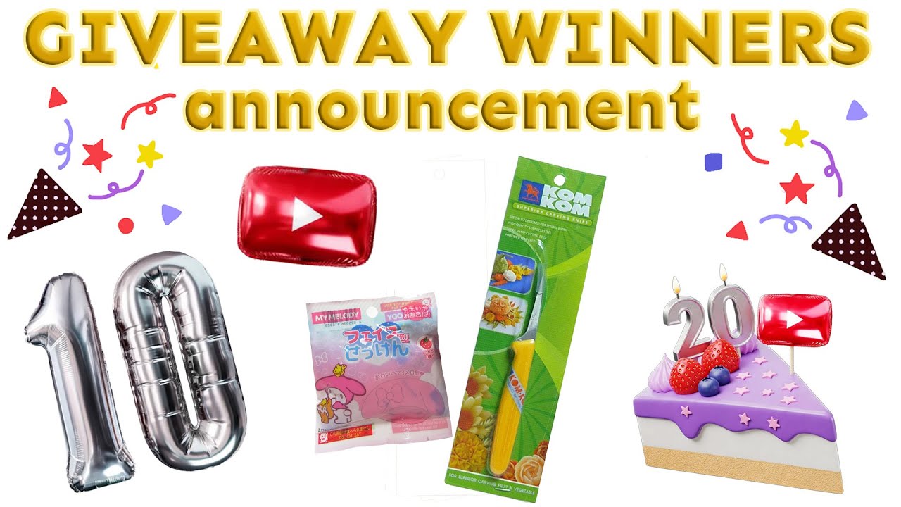 Soap Carving Giveaway Winners Announcement 🎉Thank you everyone for participating!😀