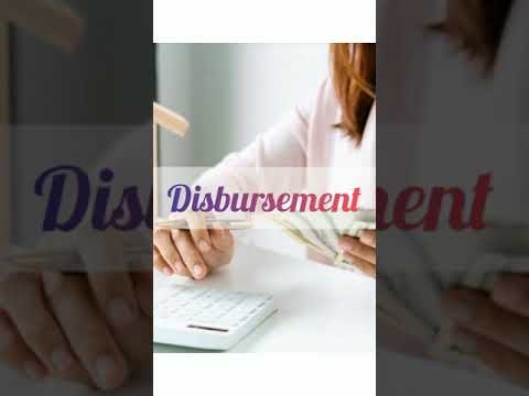 Disbursement meaning in hindi