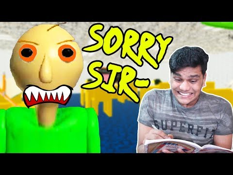 Sabse Darawana Teacher - Baldi Basics Horror Game (Scary Reactions)