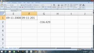 Excel: Calculate Number of Weeks between two dates
