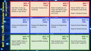 Last Three Weeks PLTW 2020