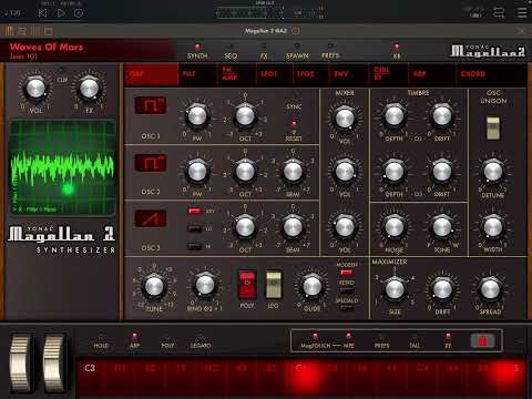 Magellan 2 Synthesizer By Yonac AUv3 | Eventide Spring | Altispace 2 Reverb | AUM