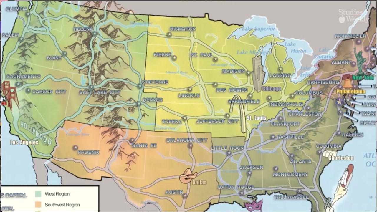 ¿Cuáles son las principales regiones de vegetación que se encuentran en los Estados Unidos?