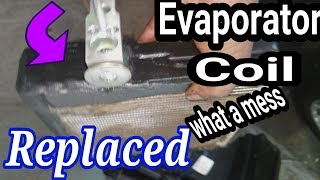 How to replace a EVAPORATOR COIL, or HEATER CORE. .Dash removed