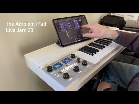 Ambient iPad Live Jam 20: Mellotron M4000D, apeMatrix, Eventide Blackhole, Audio Damage ADverb2