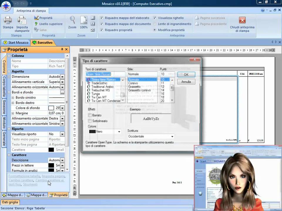 DIGI CORP srl-SUITEMOSAICO- Personalizzazione delle stampe di un computo metrico.