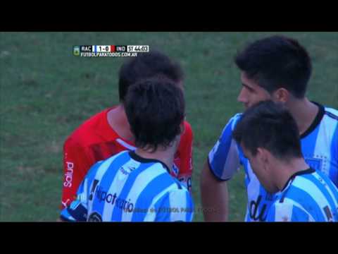 Roja a Mancuello. Racing 1 - Independiente 0. Fecha 13. Primera División 2015. FPT.