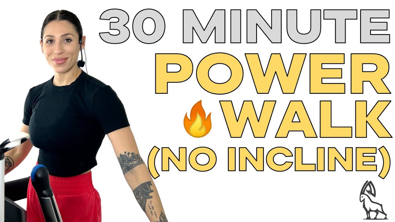 30 MIN POWER WALK (NO INCLINE) | Treadmill Follow Along! - YouTube