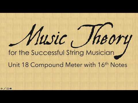 18.2 16th Note Rhythms in Compound Meter
