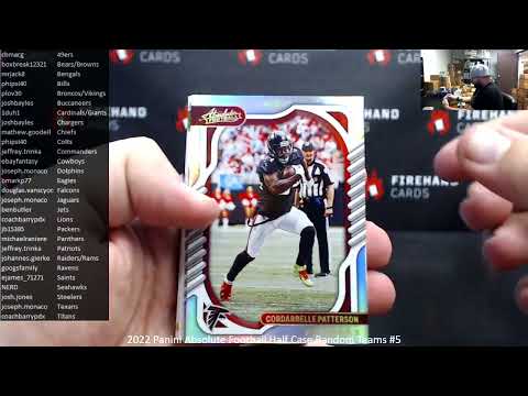 12/3/2022 2022 Panini Absolute Football Half Case Random Teams #5