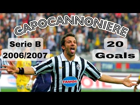 Alessandro Del Piero All 20 Goals in Serie B (Capocannoniere 2006/2007) with Commentator