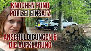 Knochenfund, Polizei Einsatz, Anschuldigungen & die Aufklärung
