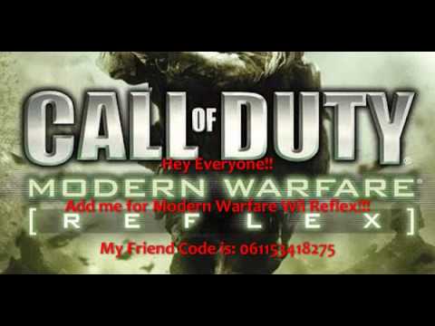Modern Warfare Reflex Friend Code