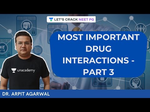 Most Important Drug Interactions -Part 3 | NEET PG 2021 | Arpit Agarwal