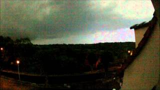 preview picture of video 'orages du 20.mai 2012 a marmoutier alsace concentré d'eclairs en slow motion gopro hd.wmv'