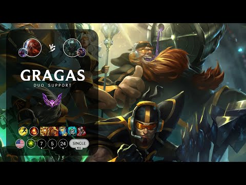 Gragas Support vs Pyke - NA Master Patch 13.5