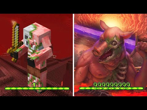 Minecraft But XP Level = Realistic Upgrade