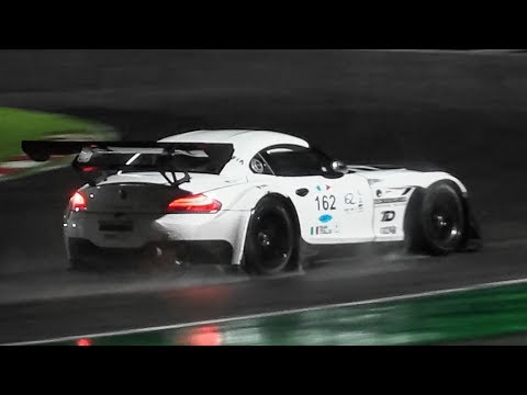 BMW Z4 GT3 V8 Symphony at Adria Raceway + Night OnBoard & Slippery Conditions
