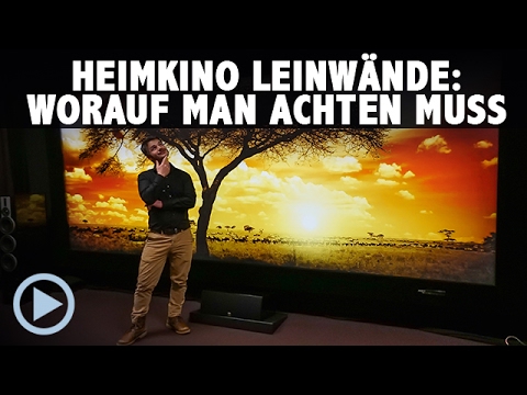 Heimkino Leinwand Kauf - Darauf sollte man achten! Übersicht und Beratung zu Leinwänden Kaufberatung