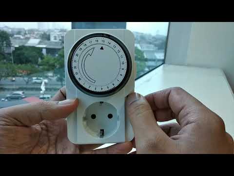 CARA MENGGUNAKAN STOP KONTAK TIMER MANUAL ANALOG 24 JAM DARI KENMASTER