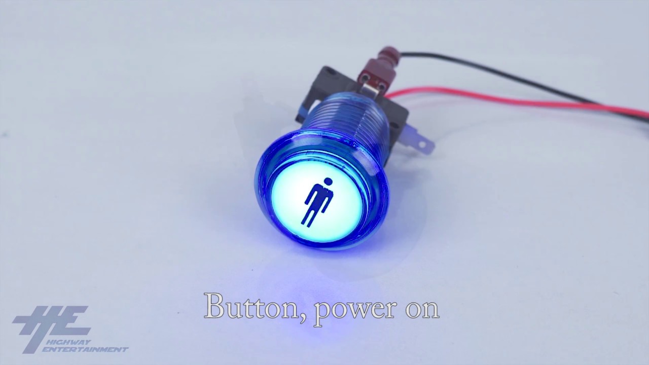 Add an Illuminated Blue Player 1 Push Button to your Arcade Machine