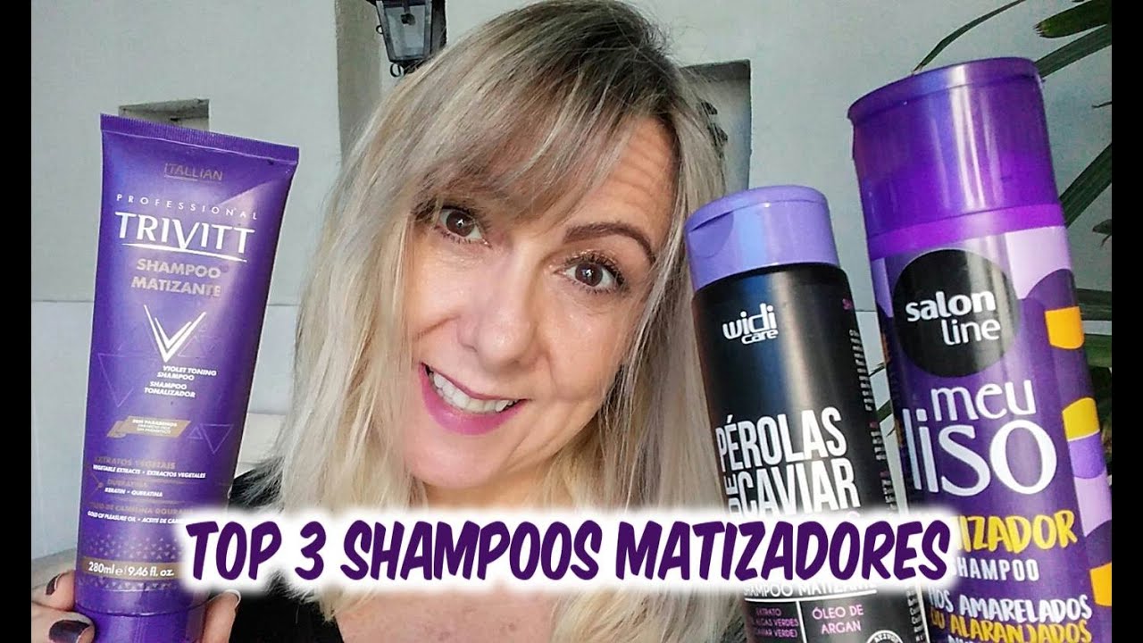 💜TOP 3 SHAMPOOS MATIZADORES PREFERIDOS. QUE NÃO RESSECAM O CABELO!