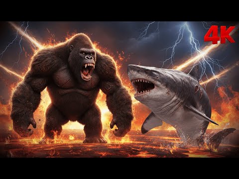 King Kong vs Legendary Giant Fish: Tralalero Tralala 4K Battle