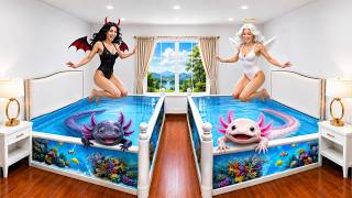 Download lagu Kami Membangun Akuarium RAKSASA untuk Axolotl Kami | Tantangan Malaikat vs Penjahat oleh DiLi House mp3 Download lagu Kami Membangun Akuarium RAKSASA untuk Axolotl Kami | Tantangan Malaikat vs Penjahat oleh DiLi House mp3