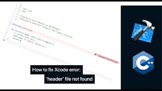 How to fix C++ header file not found in Xcode.