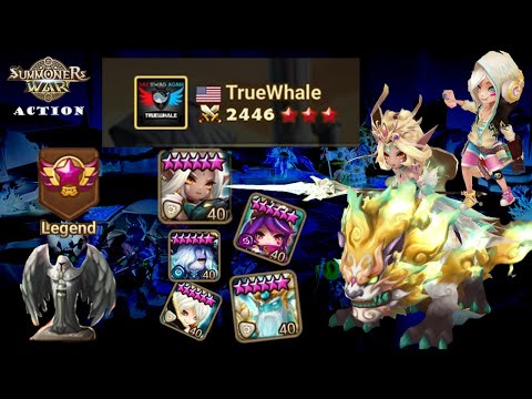 TrueWhale in ACTION | Light Beast Rider - Narsha X Julianne TEAM | RTA | Highlights - Summoners War