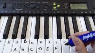 How To Label Keys On A Piano/Keyboard