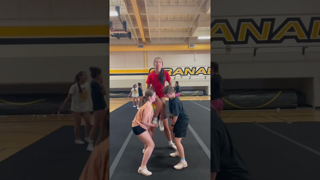 Easy Cheer Stunts | #shorts