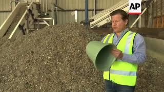 Reusable material made from landfill waste