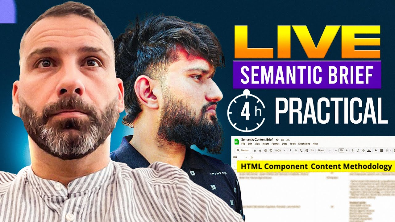 Live Semantic Brief Creation Using Koray's Framework by Harry Anapliotis (Ep. 17)