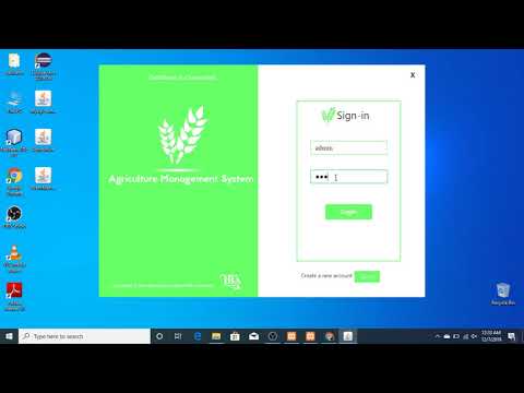 Agriculture management system using JavaFX and MySQL