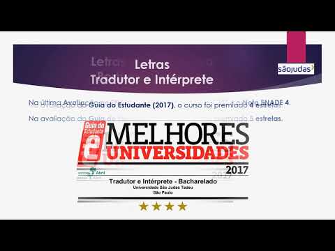Curso de Letras-Tradutor e Intérprete da USJT