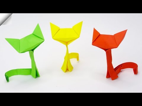Cute Paper CAT Moving paper toys Paper crafts