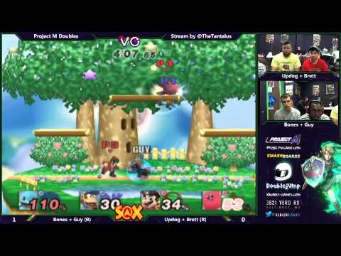 S@X Monthly 8/30 - Project M Doubles Winner's Bracket -  Bones + Guy vs Updog + Brett