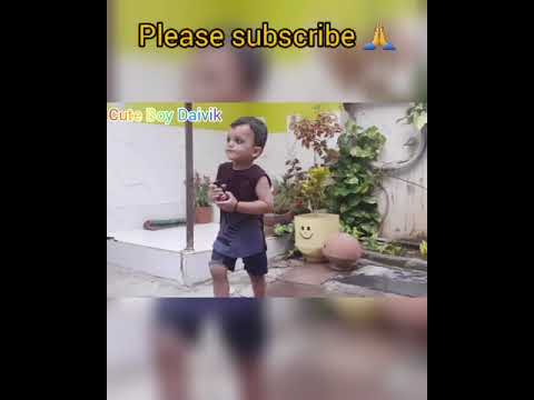 1 Year Old Child Watering The Trees | Cute Boy Daivik | #shorts