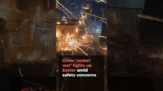 Greek island of Chios scales back centuries-old Easter rocket war after workshop explosion