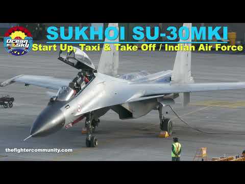 (4K) SUKHOI Su-30MKI Start up, Taxi & Take Off. Indian Air Force. Ocean Sky 2025. Ejercito de Aire.