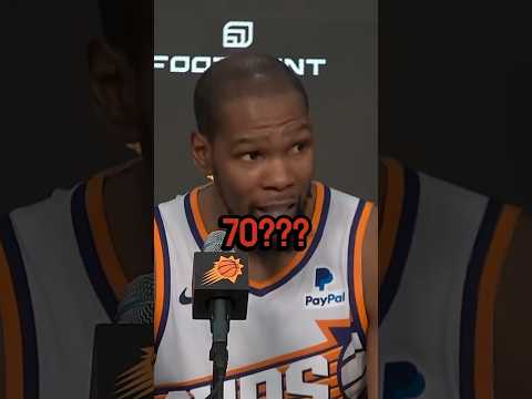 Hilarious reaction from KD when he found out about Embiid's 70-point game 😂 #nba