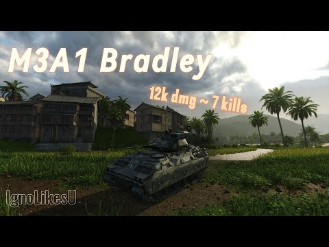 M3A1 Bradley ACE with 12k dmg and 7 kills on Pearl River | WoTC uncut