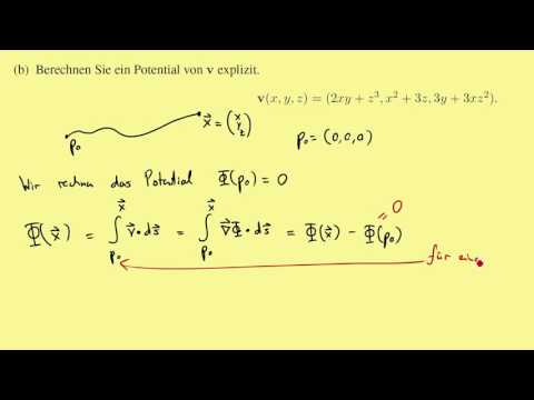 Vektoranalysis Teil 11 Aufgabe 17 Potentiale von Vektorfeldern